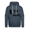 LITTLE DEVIL Premium Hoodie - heather denim