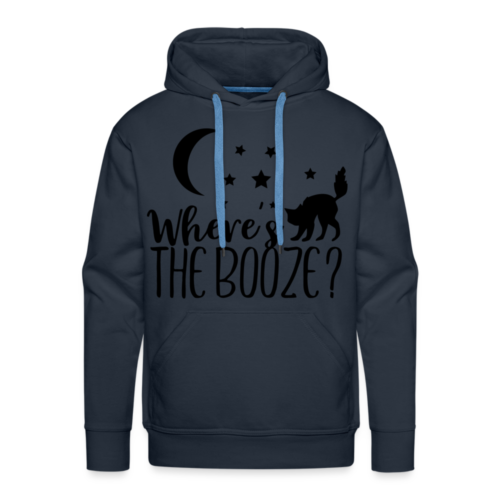 WHERE'S THE BOOZE Premium Hoodie - navy