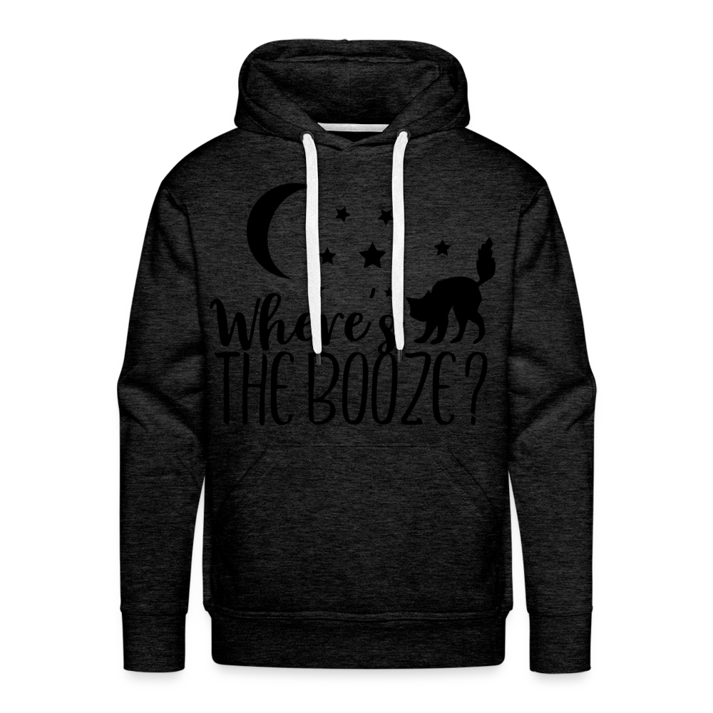 WHERE'S THE BOOZE Premium Hoodie - charcoal grey