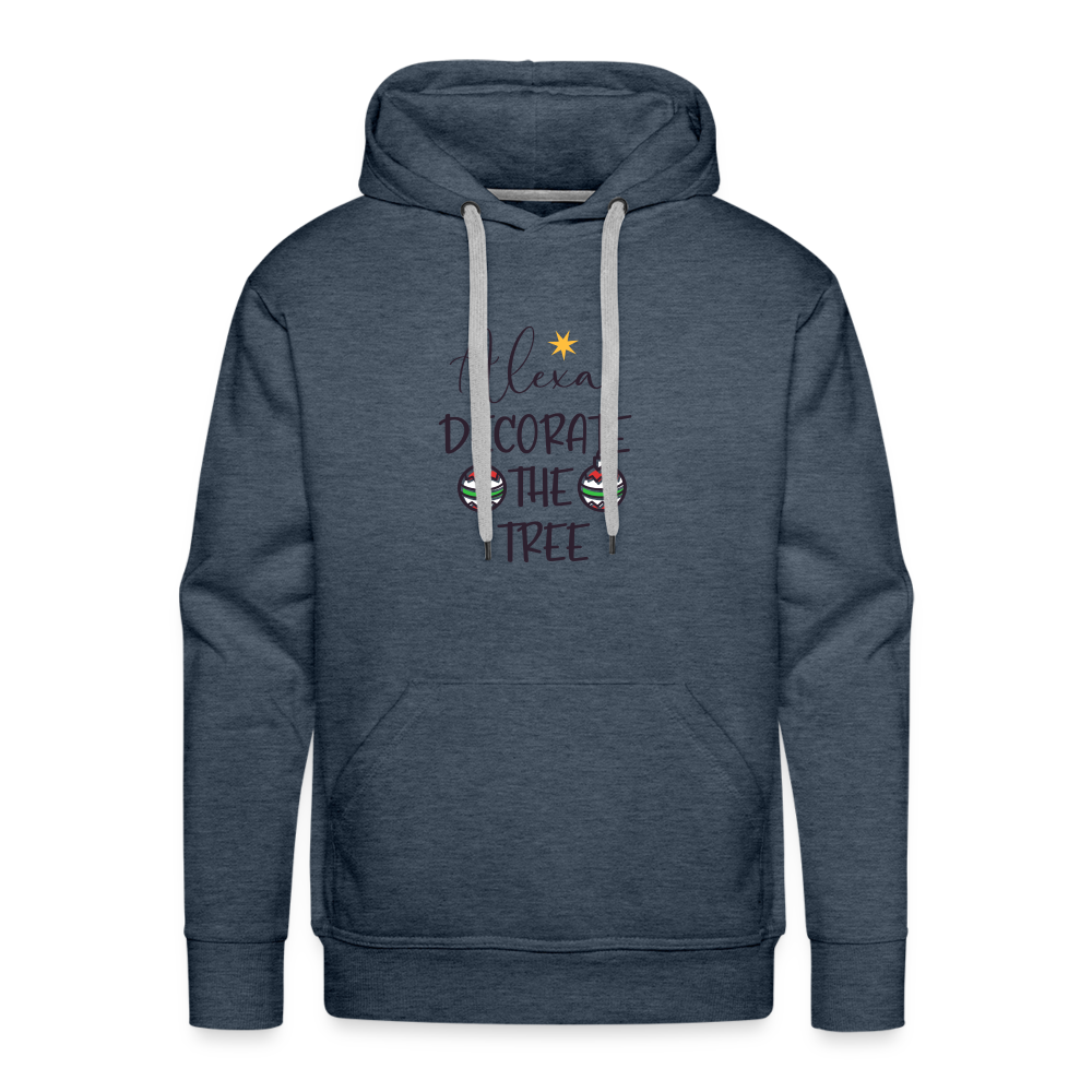 ALEXA DECORATE THE TREE Premium Hoodie - heather denim