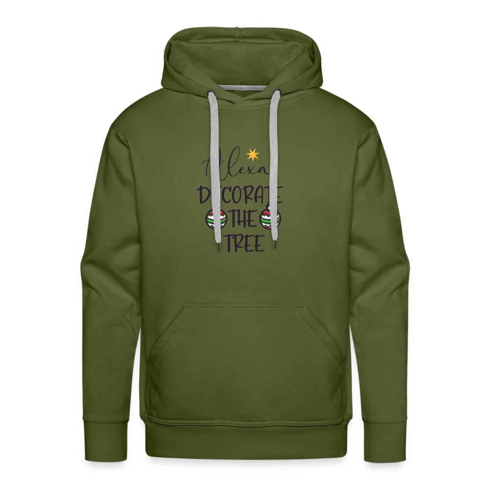 ALEXA DECORATE THE TREE Premium Hoodie - olive green