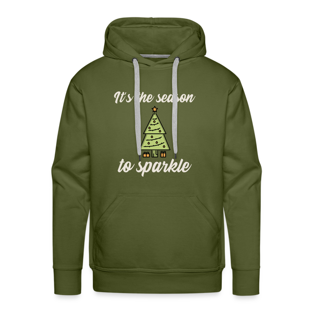 IT'S THE SEASON Premium Hoodie - olive green