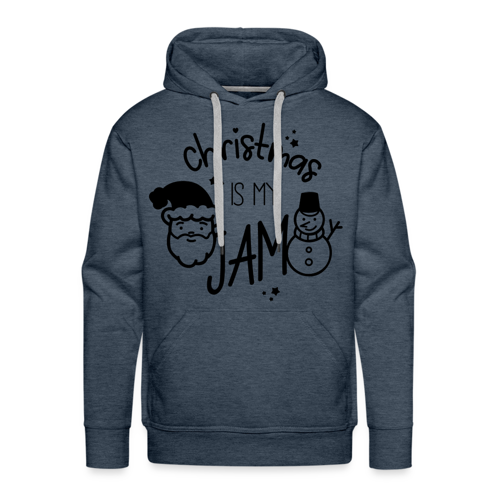 CHRISTMAS IS MY JAM Premium Hoodie - heather denim