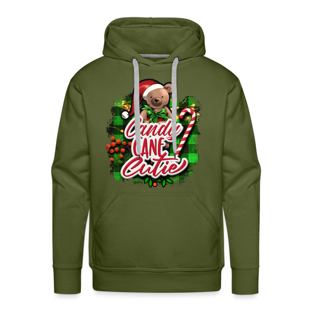 CANDY CANE Premium Hoodie - olive green