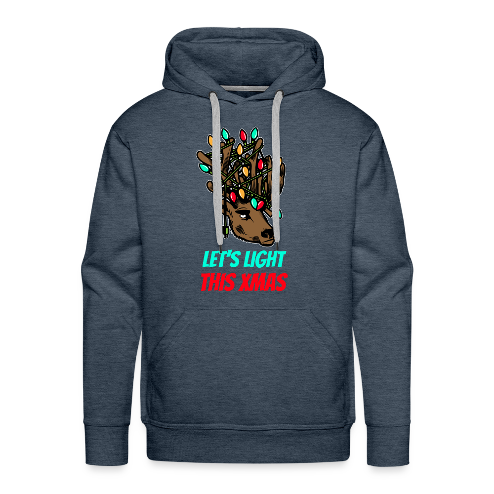 LET'S LIGHT  Premium Hoodie - heather denim