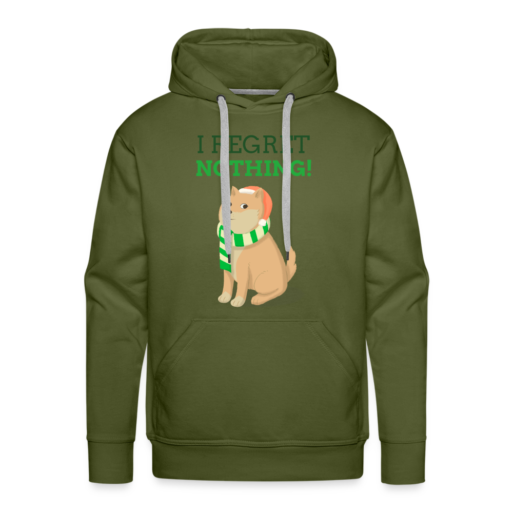 I REGRET NOTHING Premium Hoodie - olive green