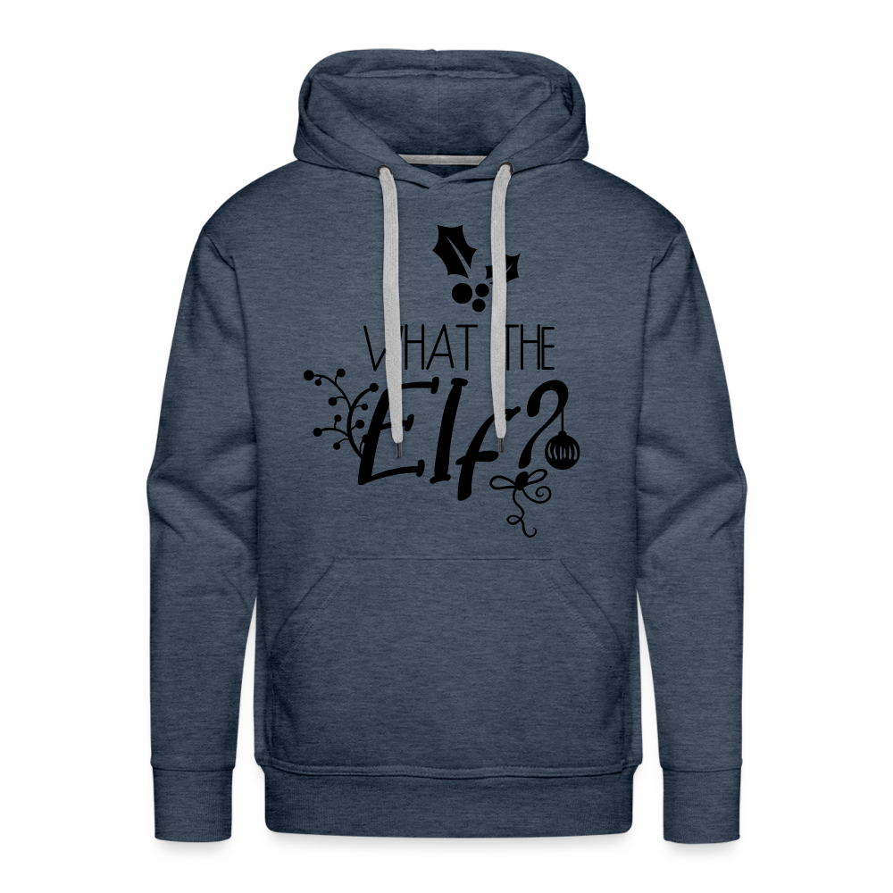 WHAT THE ELF Premium Hoodie - heather denim