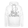 MERRY CHRISTMAS Premium Hoodie - white