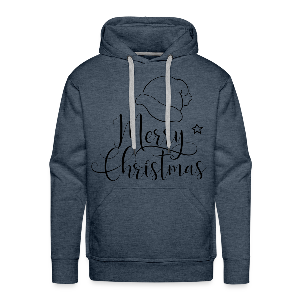 MERRY CHRISTMAS Premium Hoodie - heather denim