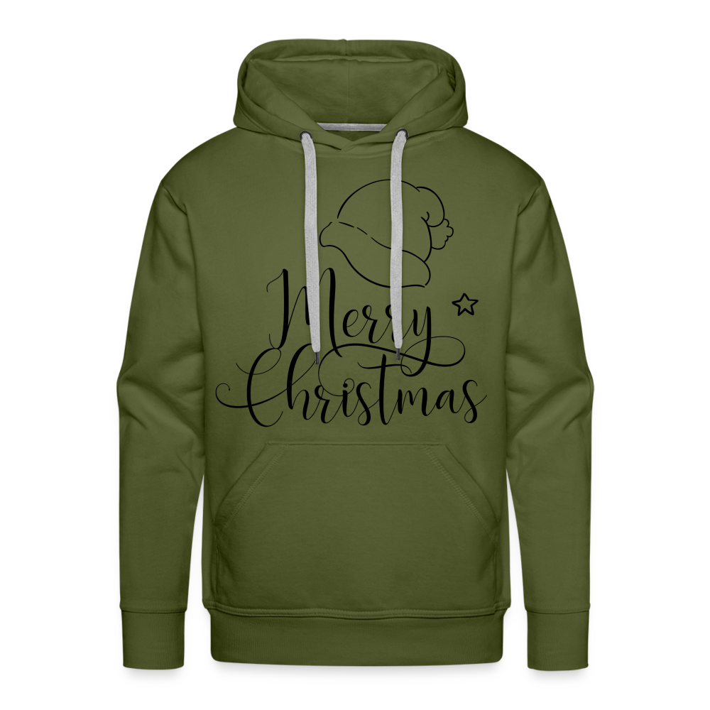 MERRY CHRISTMAS Premium Hoodie - olive green