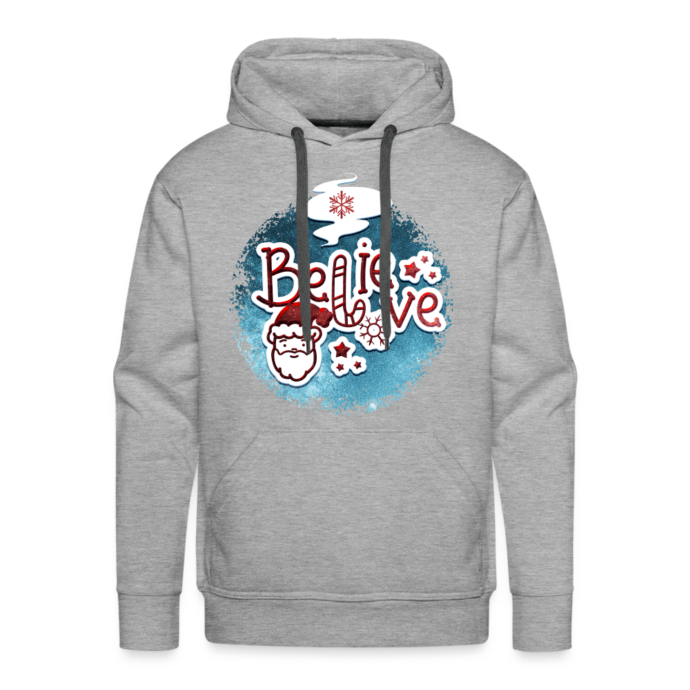 BELIEVE Premium Hoodie - heather grey