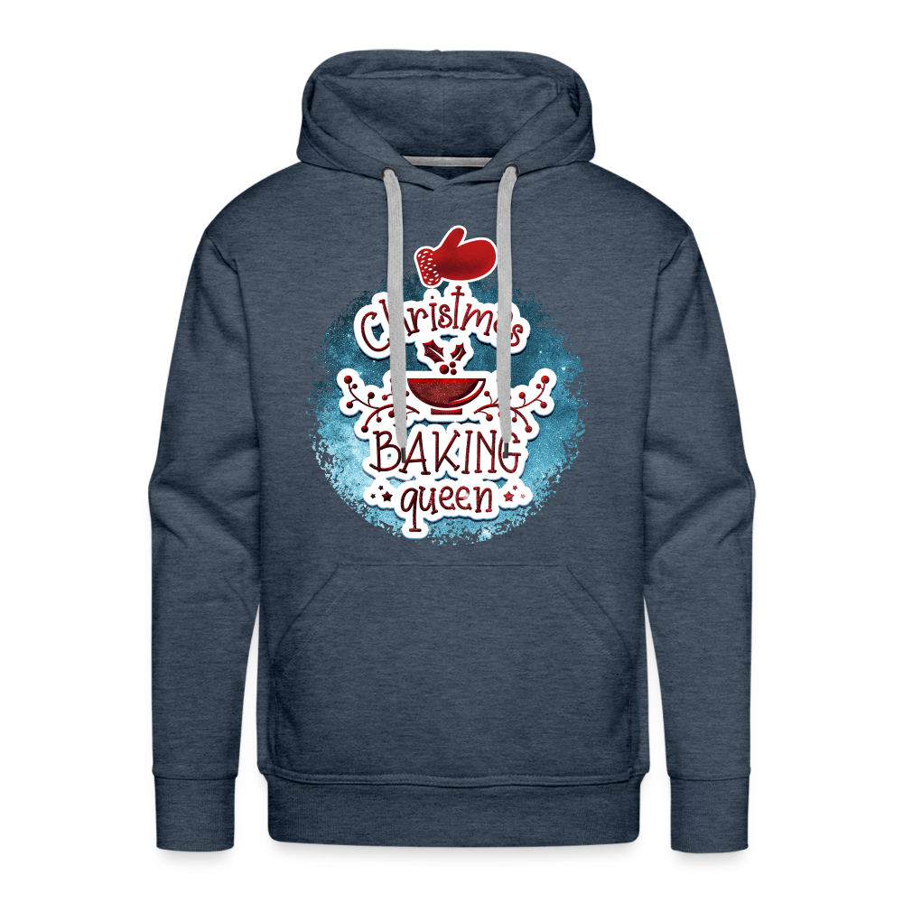 BAKING QUEEN Premium Hoodie - heather denim