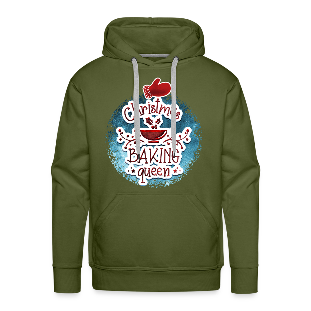 BAKING QUEEN Premium Hoodie - olive green