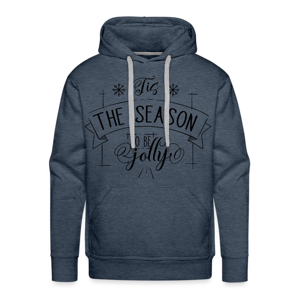 TIS THE SEASON Premium Hoodie - heather denim