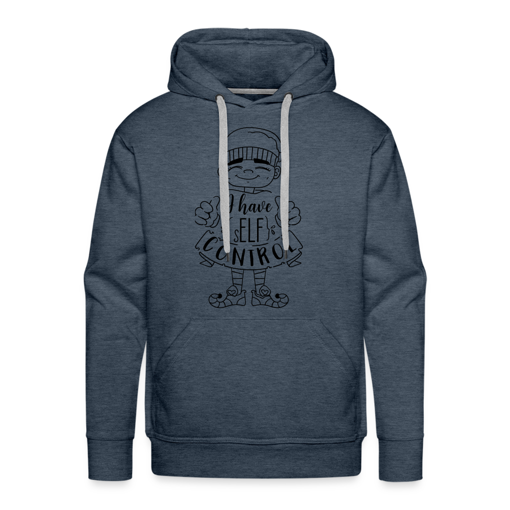 I HAVE ELF CONTROL Premium Hoodie - heather denim