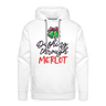 MERLOT Premium Hoodie - white