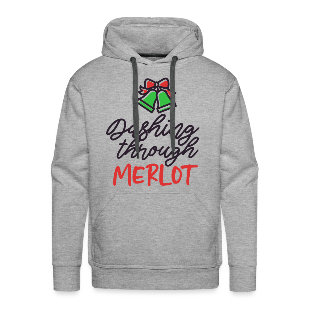 MERLOT Premium Hoodie - heather grey