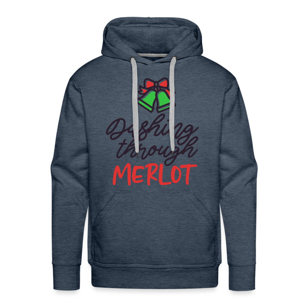 MERLOT Premium Hoodie - heather denim