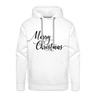 MERRY CHRISTMAS Premium Hoodie - white