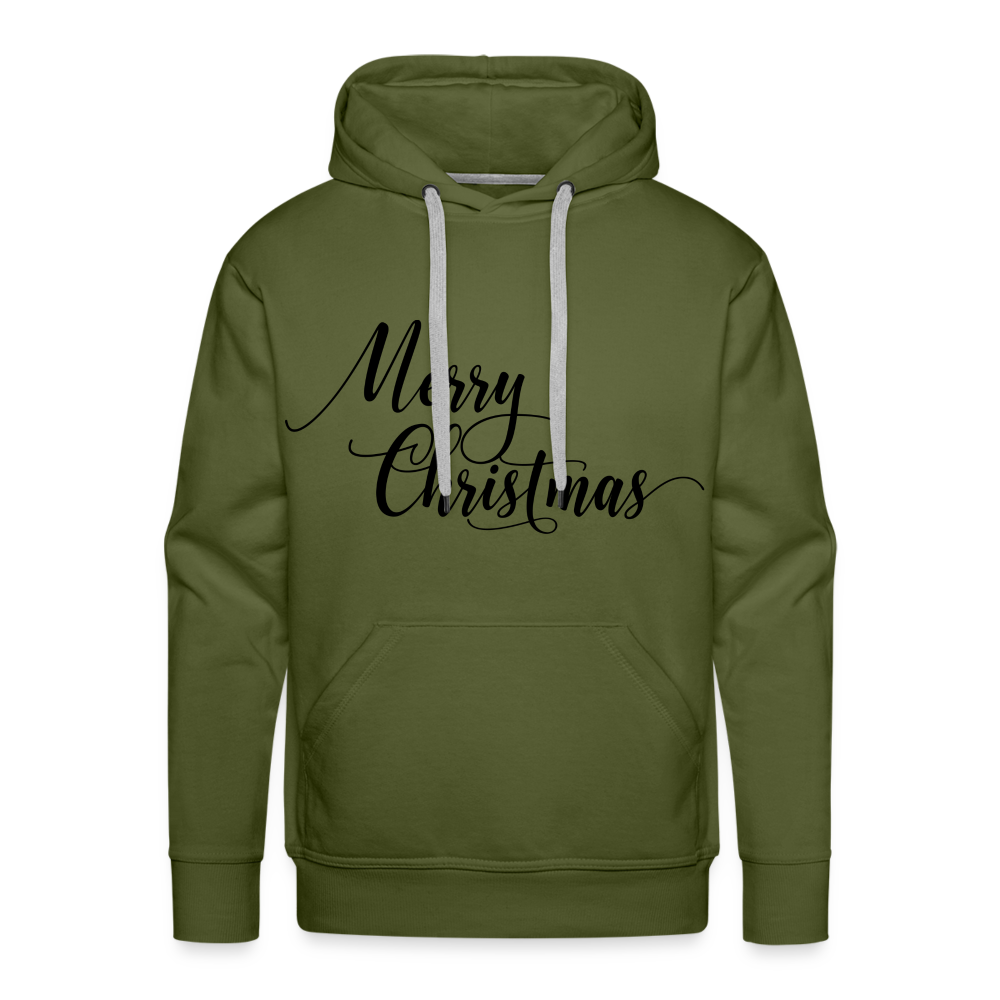 MERRY CHRISTMAS Premium Hoodie - olive green