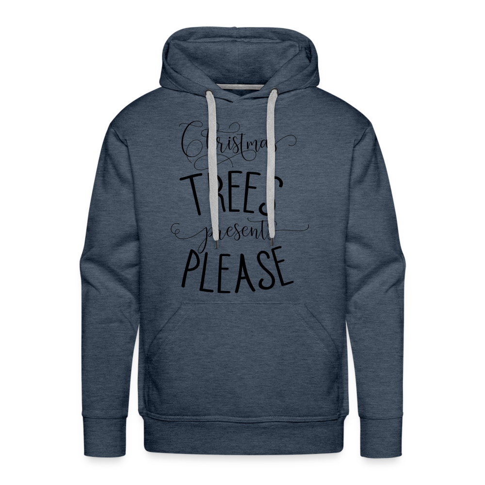 TREES PLEASE Premium Hoodie - heather denim