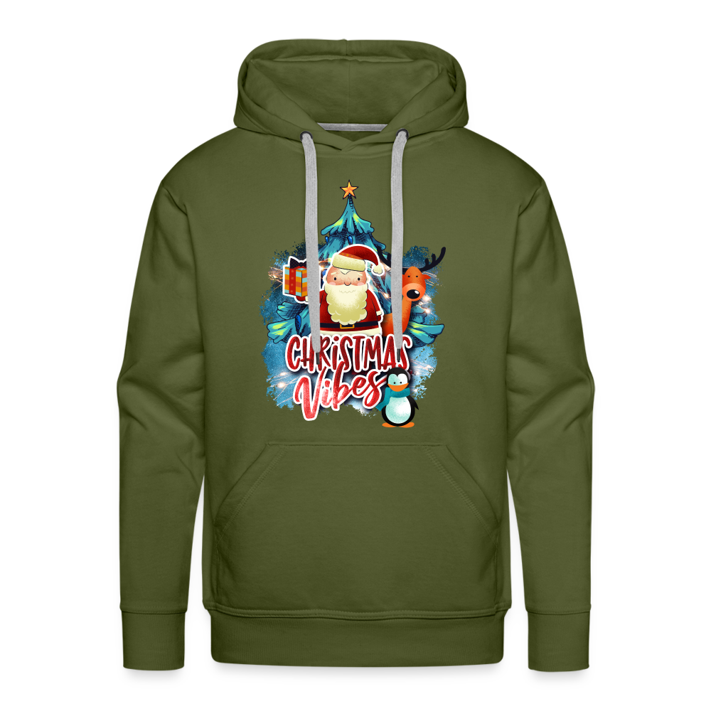 CHRISTMAS VIBES Premium Hoodie - olive green