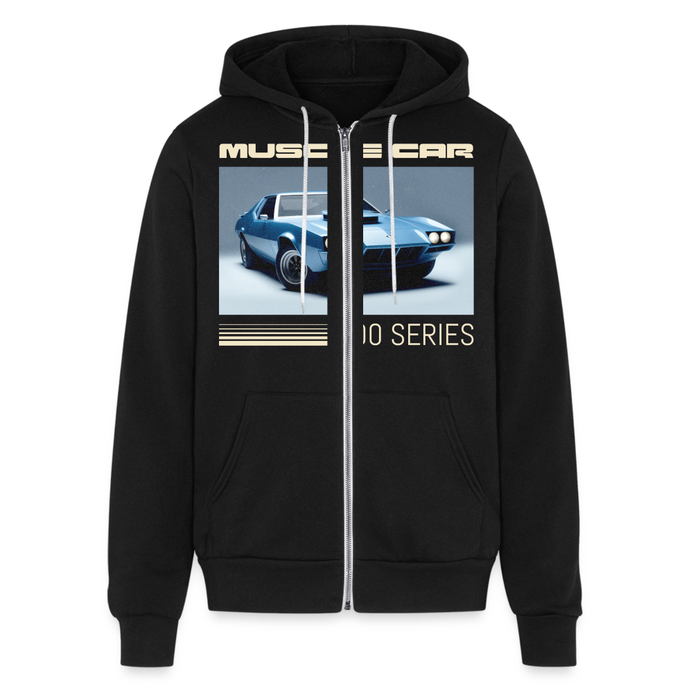 MUSCLE CAR Full Zip Hoodie - black