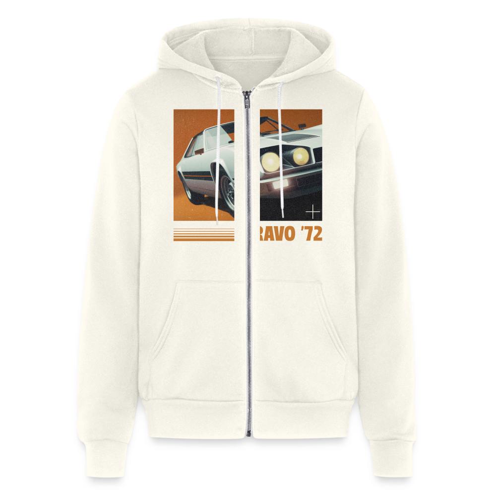 BRAVO Full Zip Hoodie - vintage white