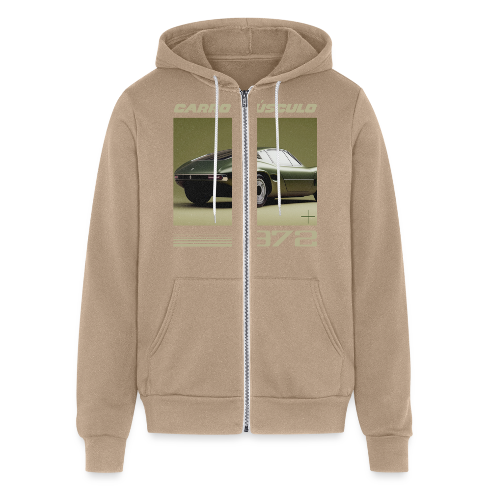 CARRO Full Zip Hoodie - tan