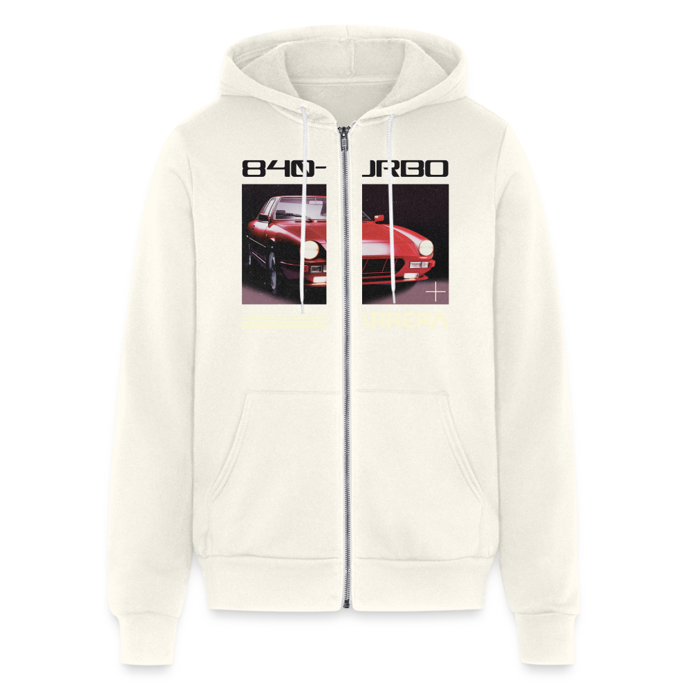 TURBO Full Zip Hoodie - vintage white