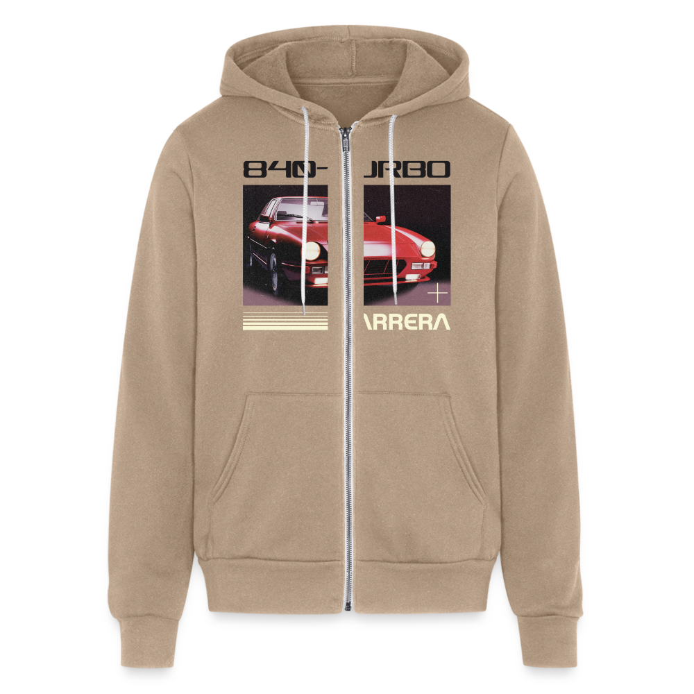 TURBO Full Zip Hoodie - tan