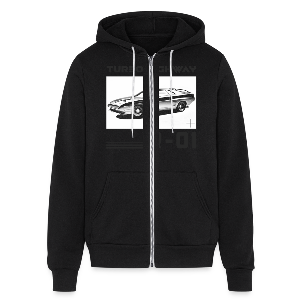 TURBO 01 Full Zip Hoodie - black