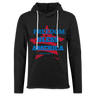 FREEDOM BLESS AMERICA Lightweight Terry Hoodie - charcoal grey