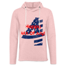 HAPPY 4TH OF JULY Lightweight Terry Hoodie - cream heather pink