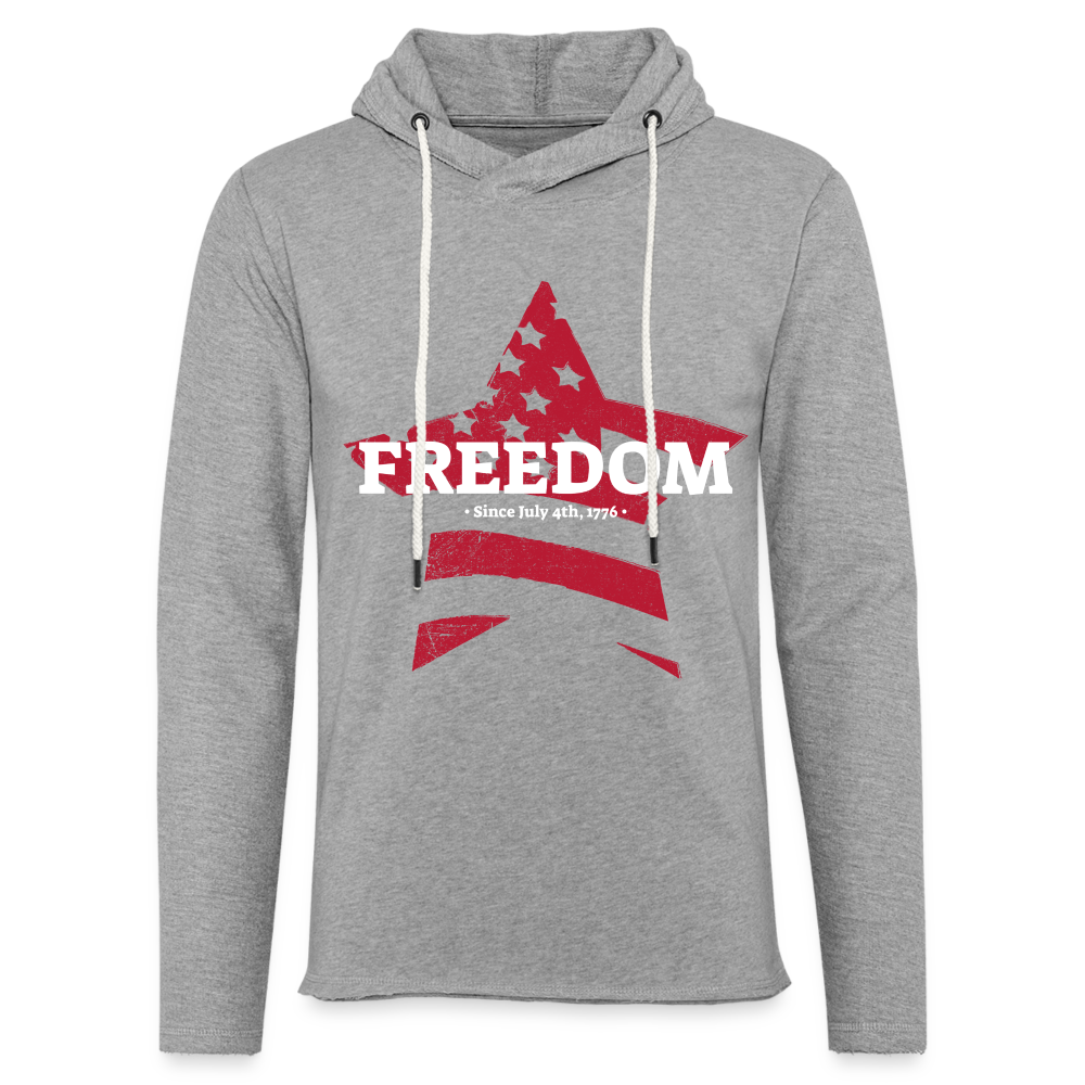 FREEDOM Lightweight Terry Hoodie - heather gray