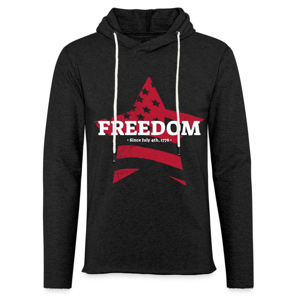 FREEDOM Lightweight Terry Hoodie - charcoal grey