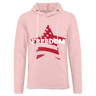 FREEDOM Lightweight Terry Hoodie - cream heather pink