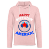 HAPPY BIRTGDAY Lightweight Terry Hoodie - cream heather pink