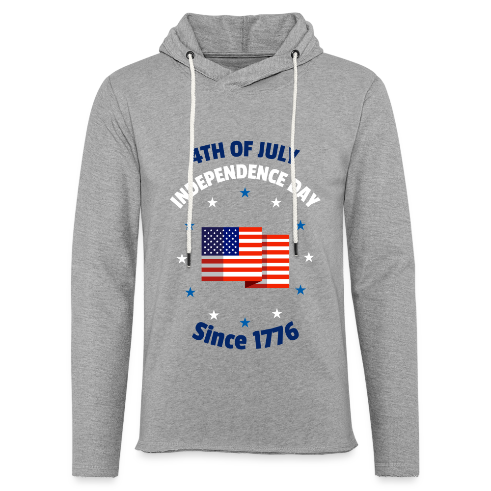 4TH OF JULY Lightweight Terry Hoodie - heather gray