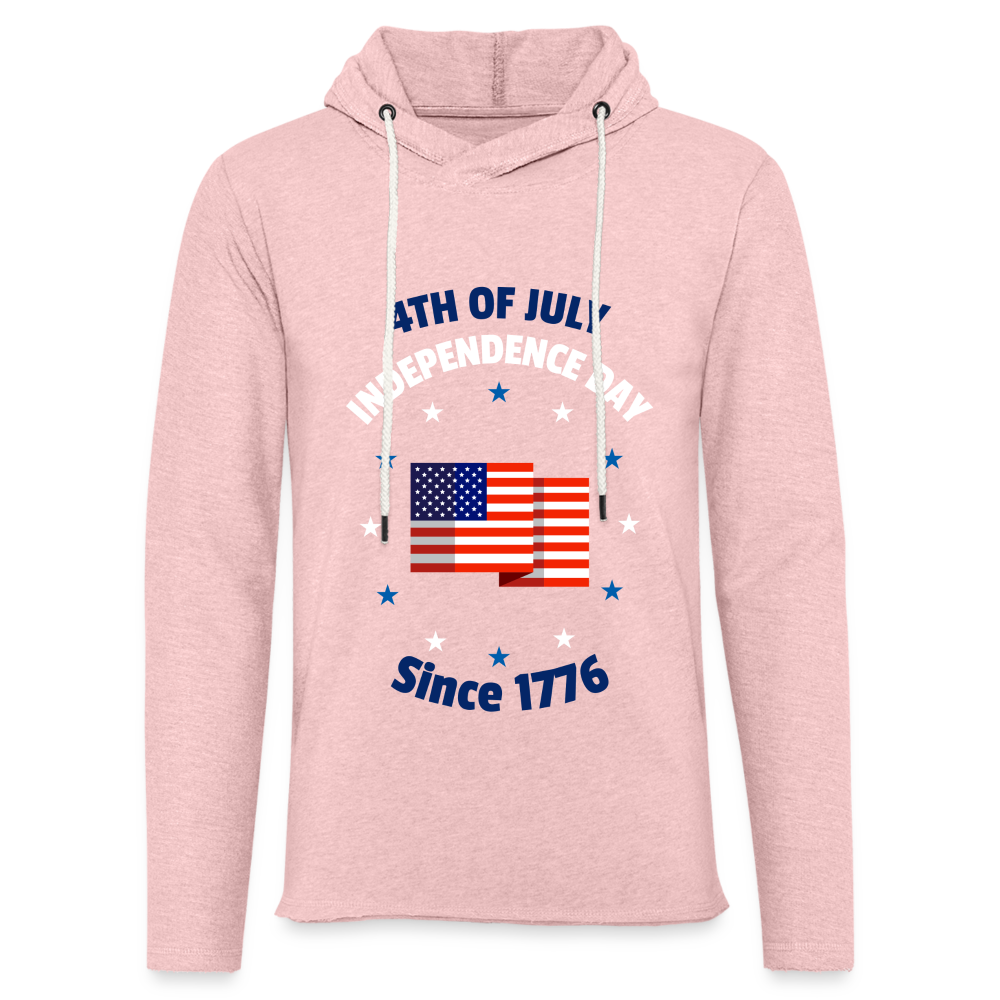 4TH OF JULY Lightweight Terry Hoodie - cream heather pink