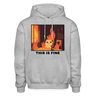 Gildan Heavy Blend Adult Hoodie THIS IS FINE - heather gray