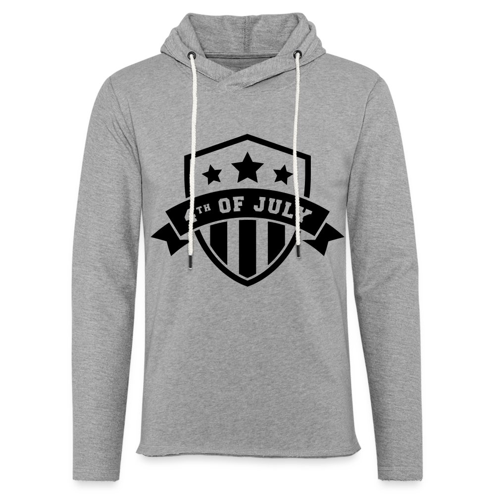 Unisex Lightweight Terry Hoodie - heather gray