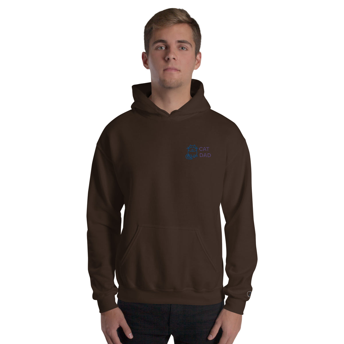 EMBROIDERED HEAVY BLEND PULLOVER HOODIE | GILDAN