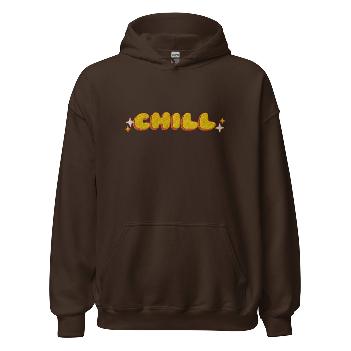 EMBROIDERED HEAVY BLEND PULLOVER HOODIE | GILDAN