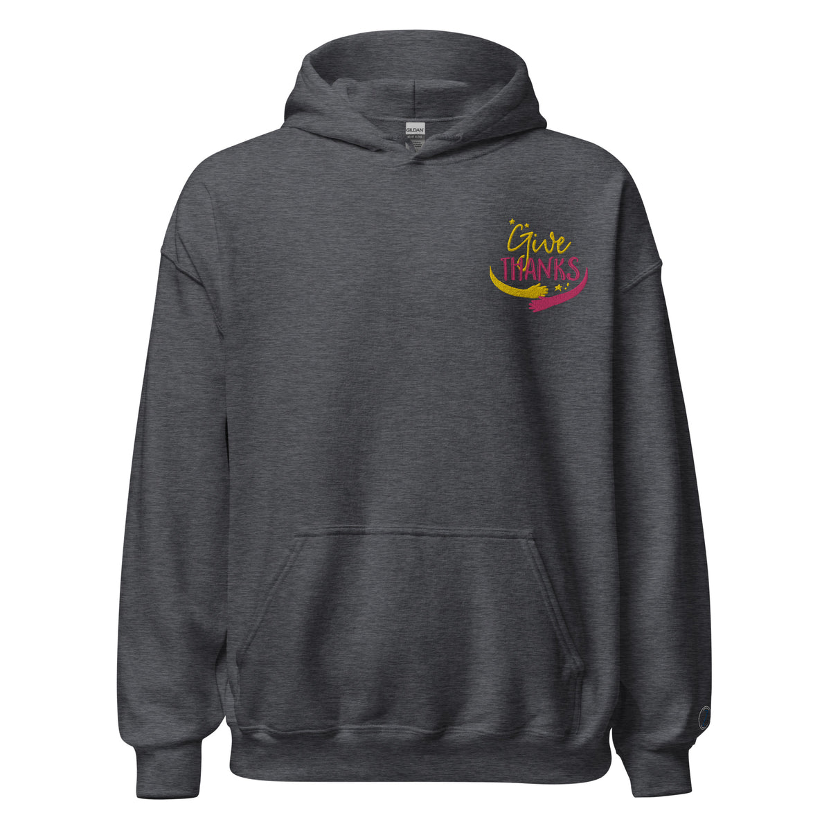EMBROIDERED HEAVY BLEND PULLOVER HOODIE | GILDAN