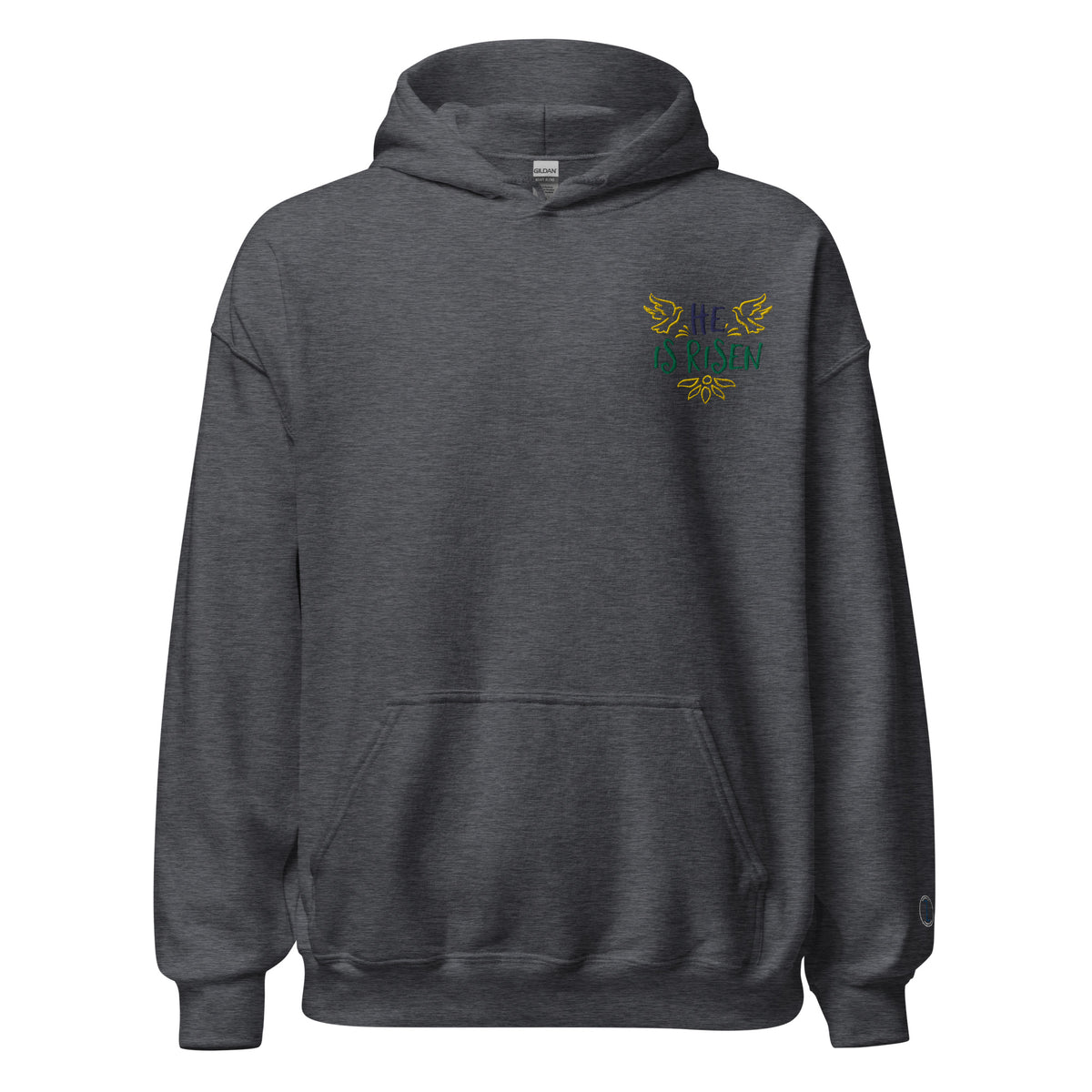 EMBROIDERED HEAVY BLEND PULLOVER HOODIE | GILDAN