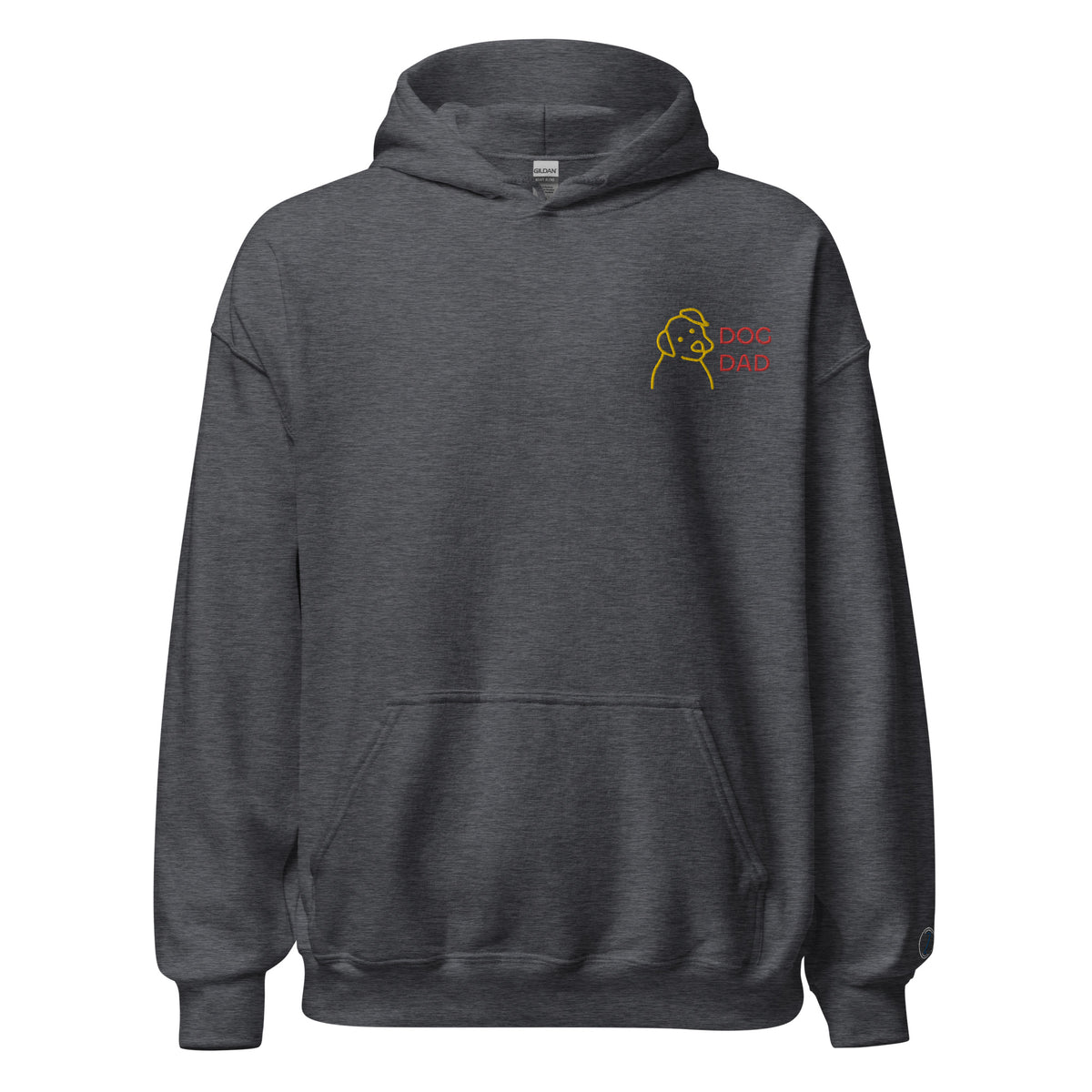 EMBROIDERED HEAVY BLEND PULLOVER HOODIE | GILDAN