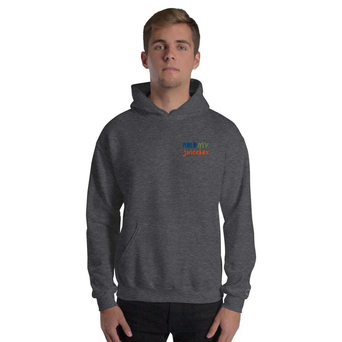 EMBROIDERED HEAVY BLEND PULLOVER HOODIE | GILDAN