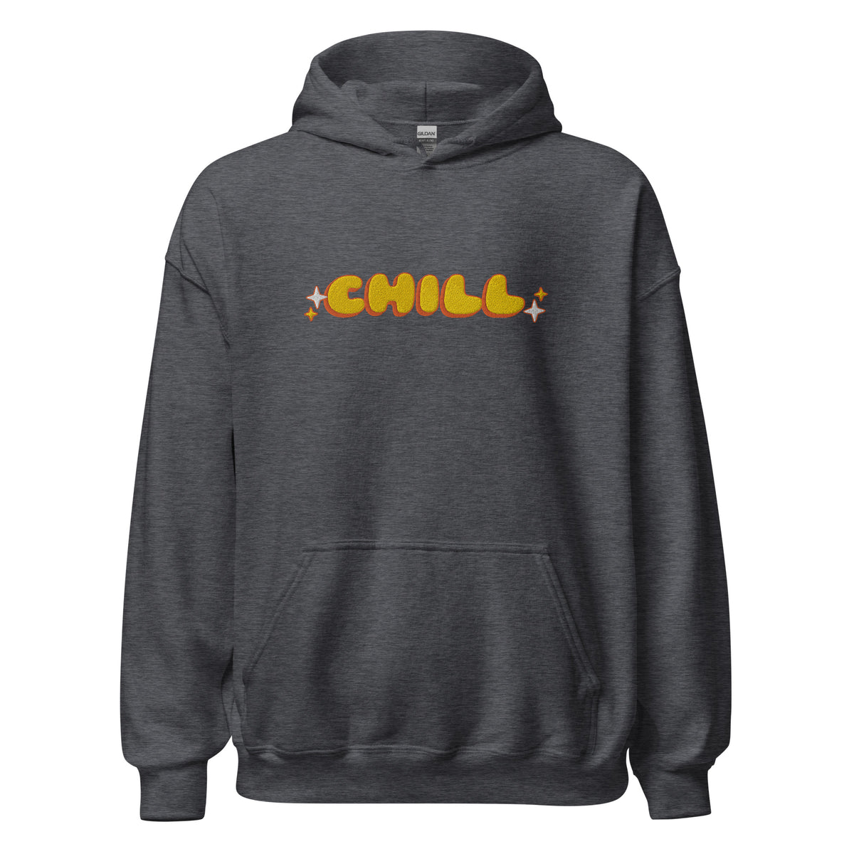 EMBROIDERED HEAVY BLEND PULLOVER HOODIE | GILDAN