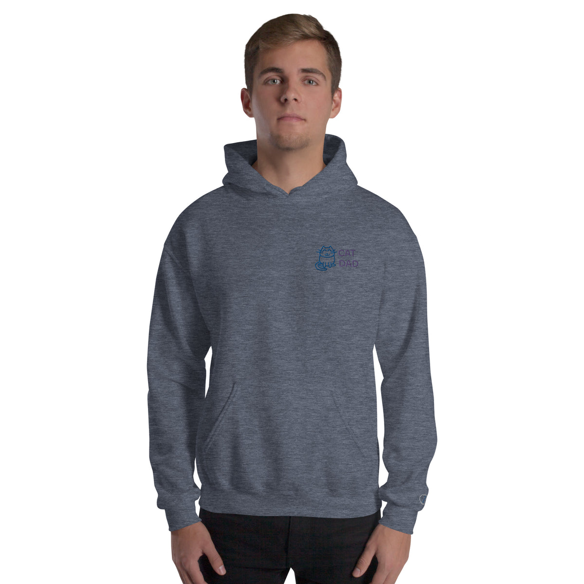 EMBROIDERED HEAVY BLEND PULLOVER HOODIE | GILDAN